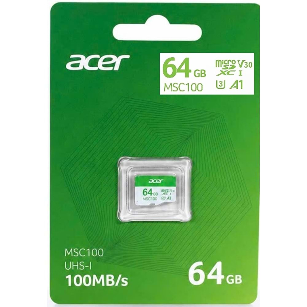 Acer MSC100 64GB microSD U3 V30 A1