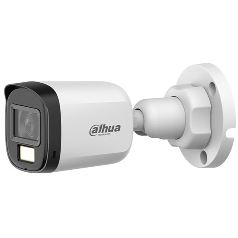 DAHUA DH-HAC-B1A21P-U-IL-A 2 MP Akıllı Çift Işıklı HDCVI Bullet Kamera(30m IR) Dahili Mikrofon