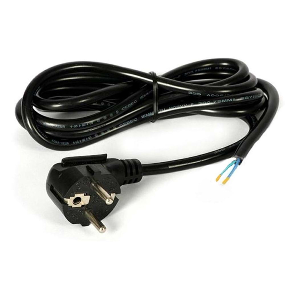 220 VOLT AÇIK UÇLU POWER ELEKTRİK GÜÇ KABLOSU 1.2-1.5