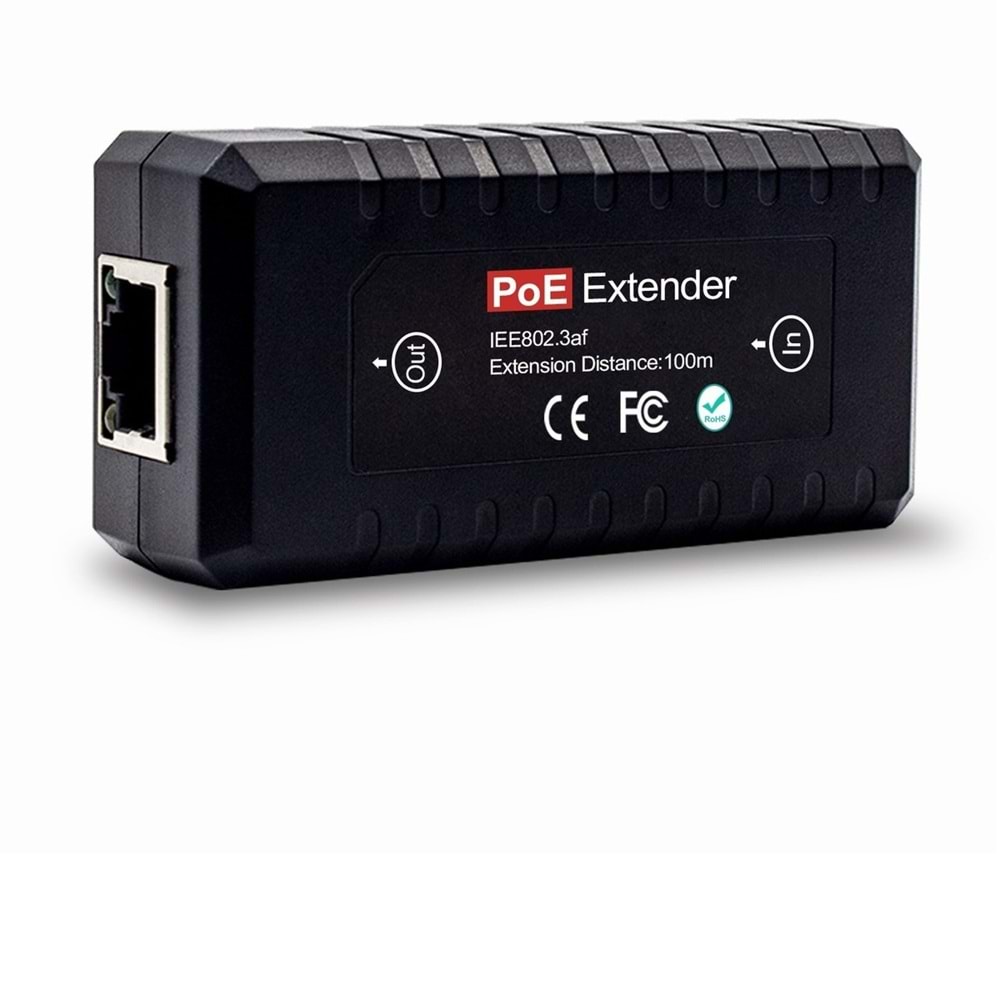 1 IN 1 OUT POE EXTENDER 10/100MB İÇ ORTAM MESAFE ARTIRICI
