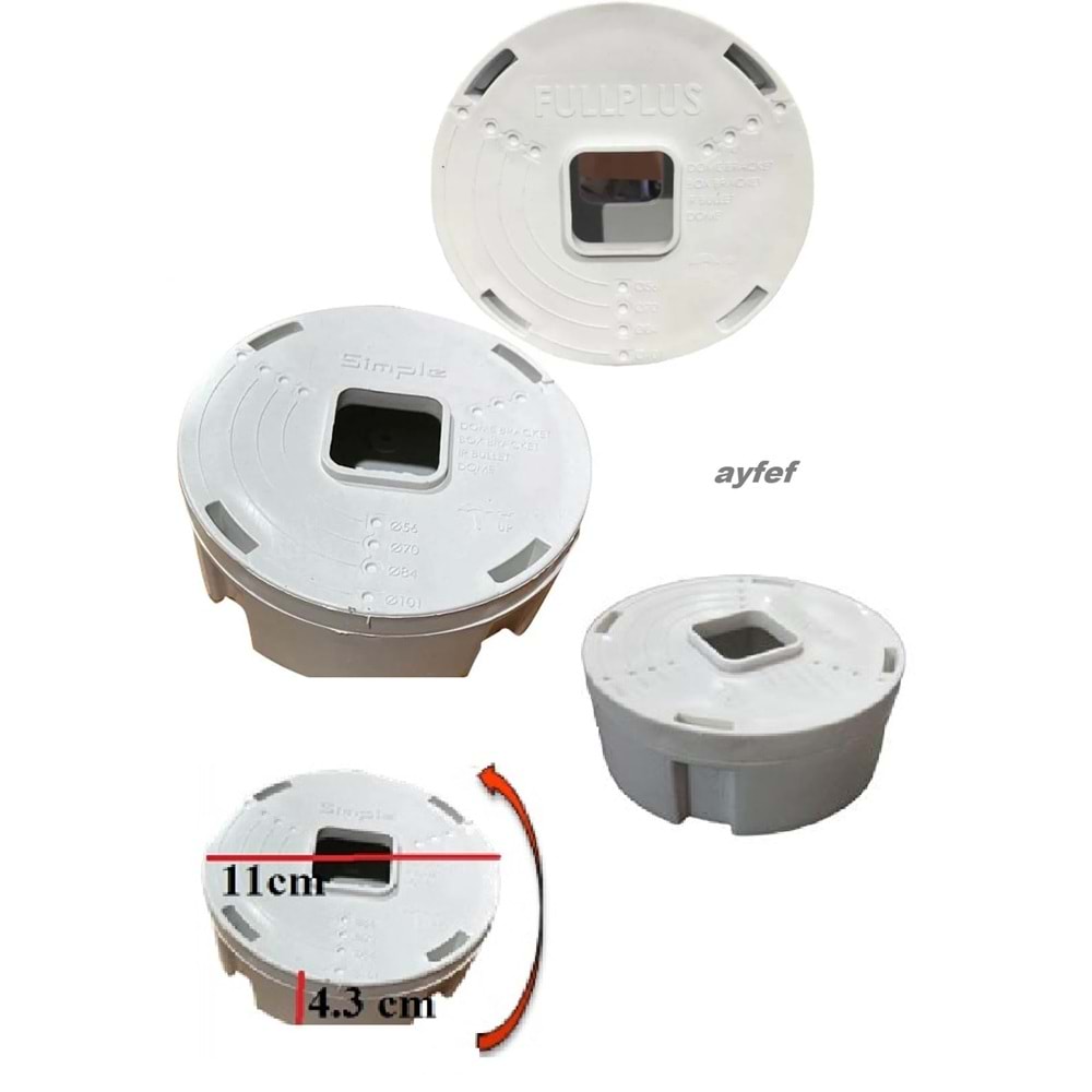 KİLİTLİ YUVARLAK BUAT 11X4.3 CM BEYAZ