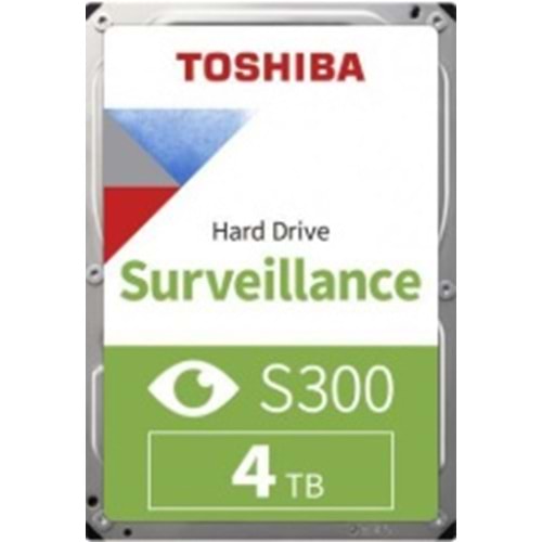 4 TB Toshiba S300 3.5 5400Rpm SATA3 128MB 7/24 Güvenlik Diski