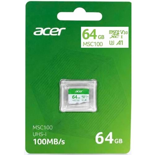 Acer MSC100 64GB microSD U3 V30 A1