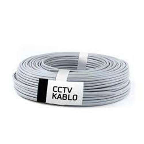 0.50 CCTV 2+1 100 MT CCA ANALOG KAMERA KABLOSU -GRİ- AYFEKAM