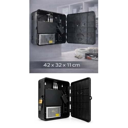 42x32x11 ABS PANO DVR BOX ANAHTARLI İÇ ORTAM